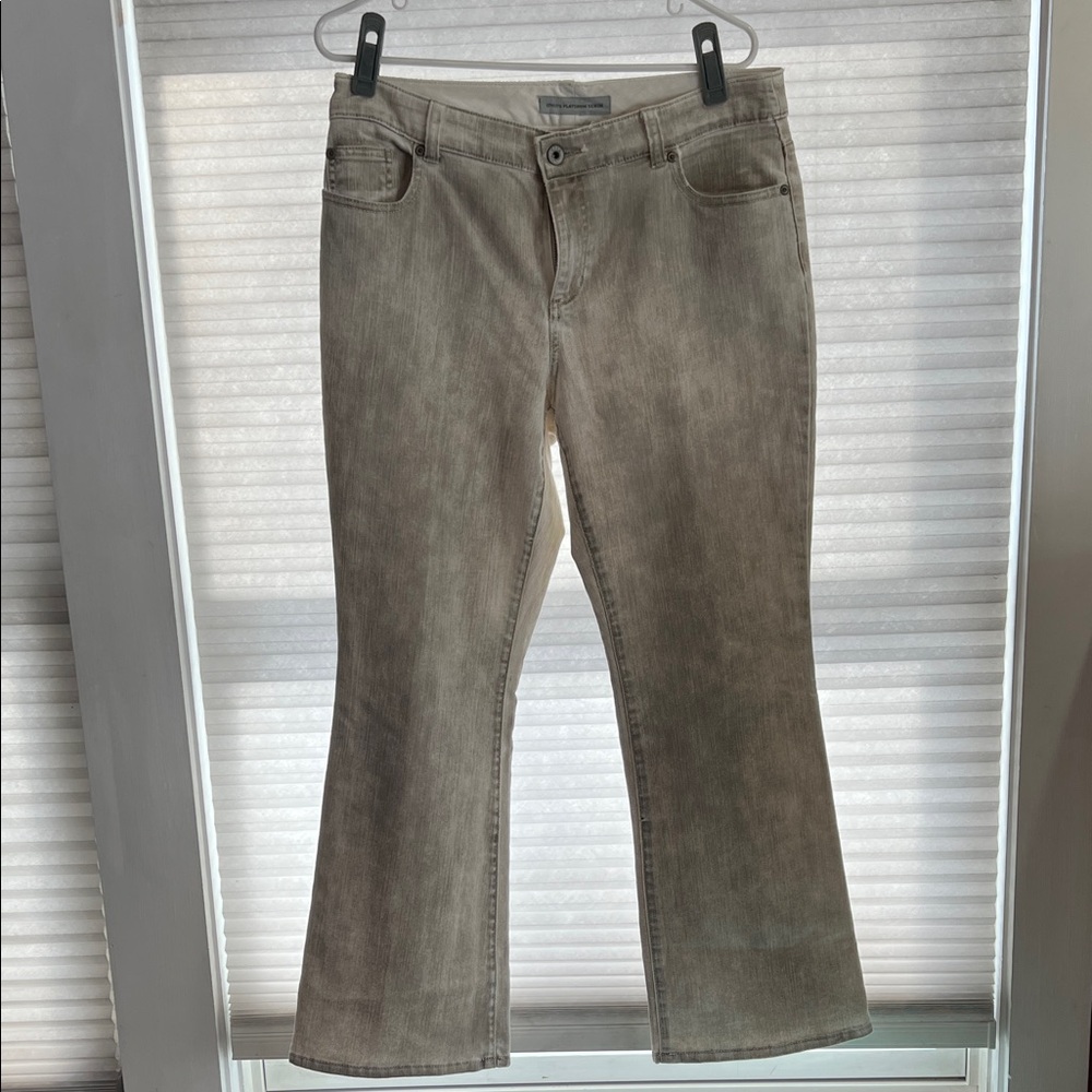 Chico's Platinum Denim in Light Tan